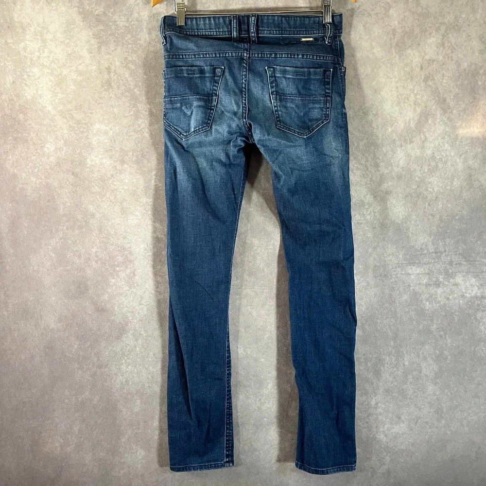 Diesel Thommer Slim-Skinny Jeans Mens 28 Blue 084MW Stretch Denim Tapered Leg